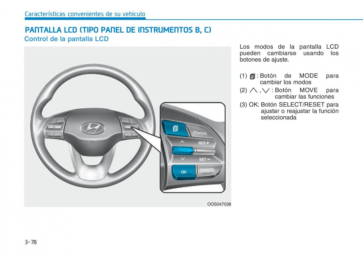 Hyundai Kona manual del propietario / page 169