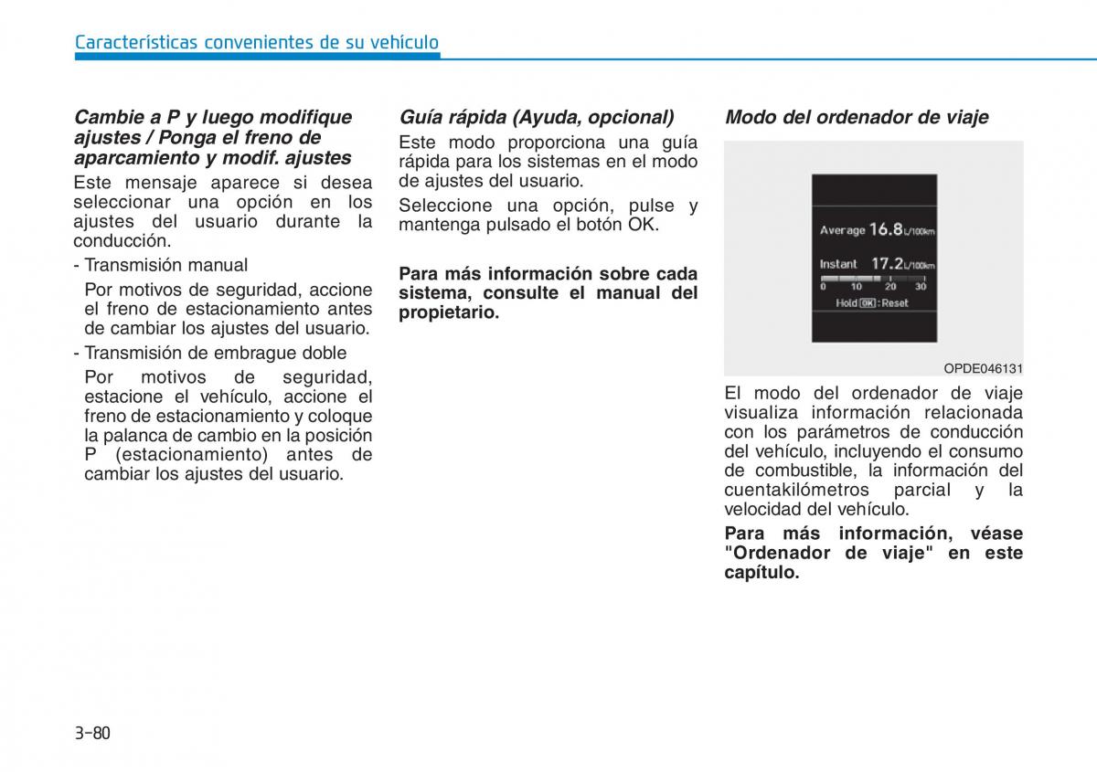 Hyundai Kona manual del propietario / page 171