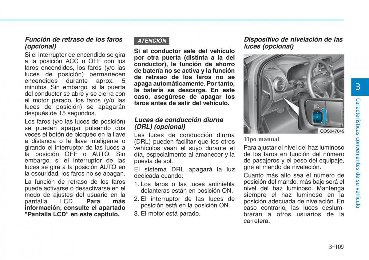 Hyundai Kona manual del propietario / page 200