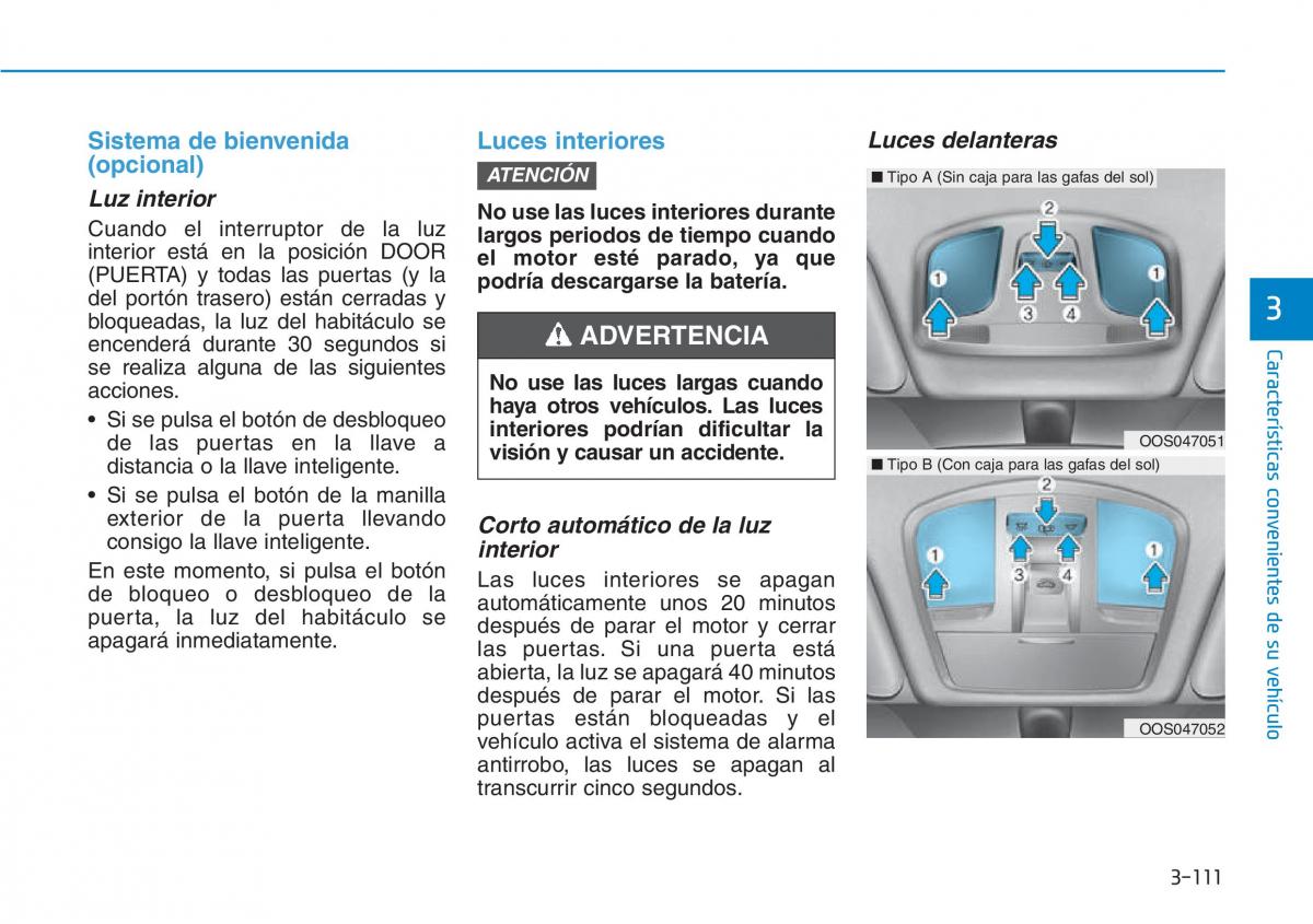 Hyundai Kona manual del propietario / page 202