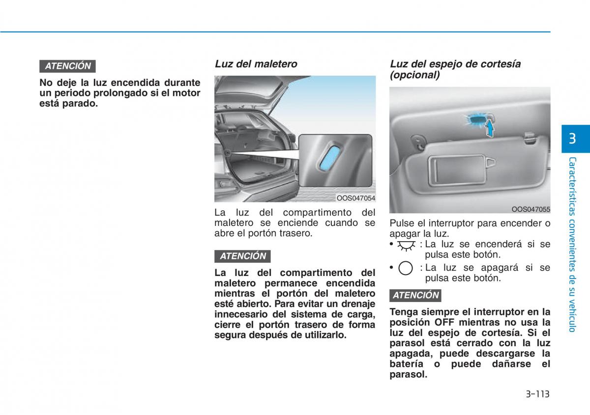 Hyundai Kona manual del propietario / page 204