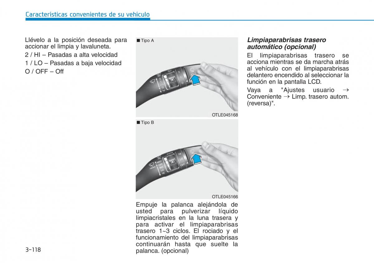 Hyundai Kona manual del propietario / page 209