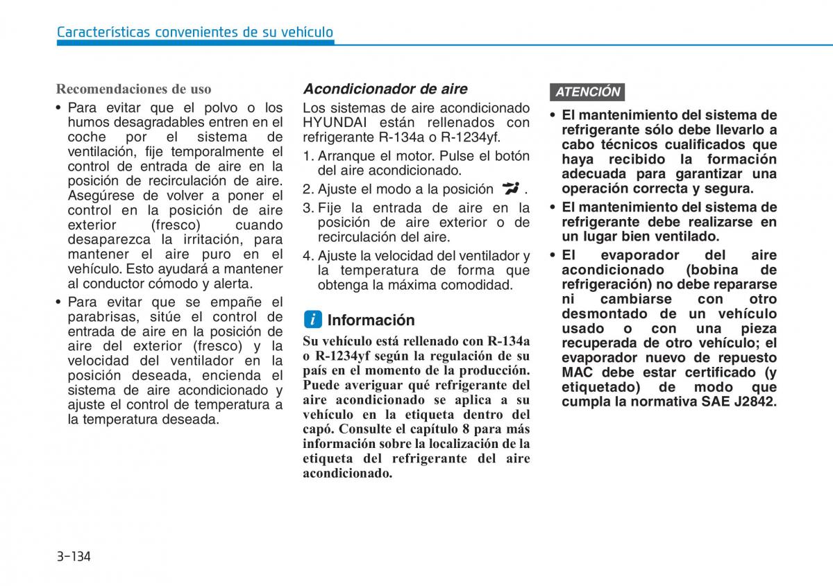 Hyundai Kona manual del propietario / page 225