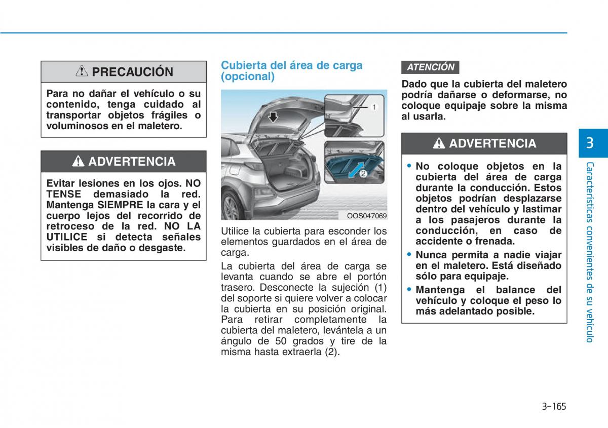 Hyundai Kona manual del propietario / page 256