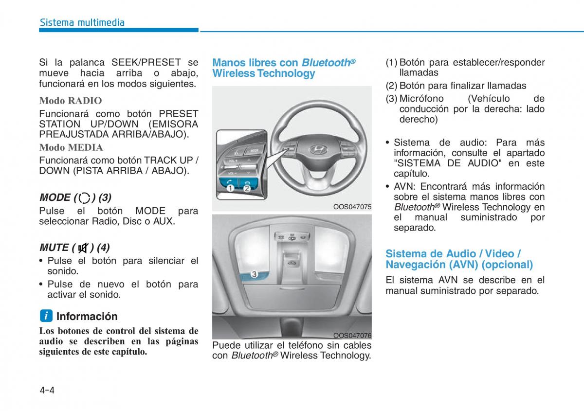 Hyundai Kona manual del propietario / page 262