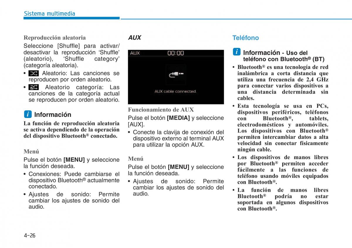 Hyundai Kona manual del propietario / page 284