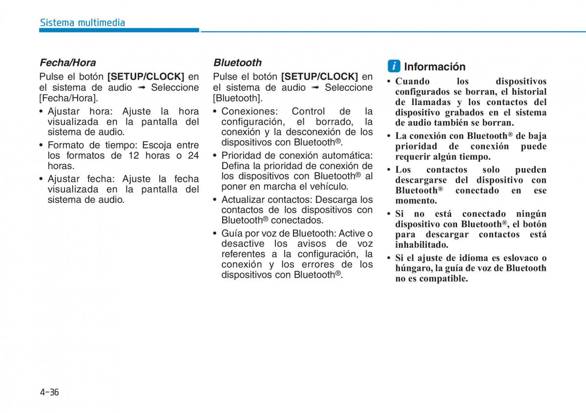 Hyundai Kona manual del propietario / page 294