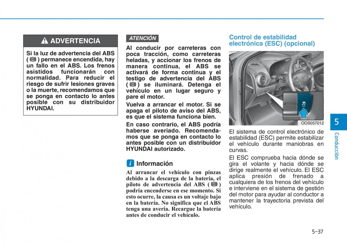 Hyundai Kona manual del propietario / page 333