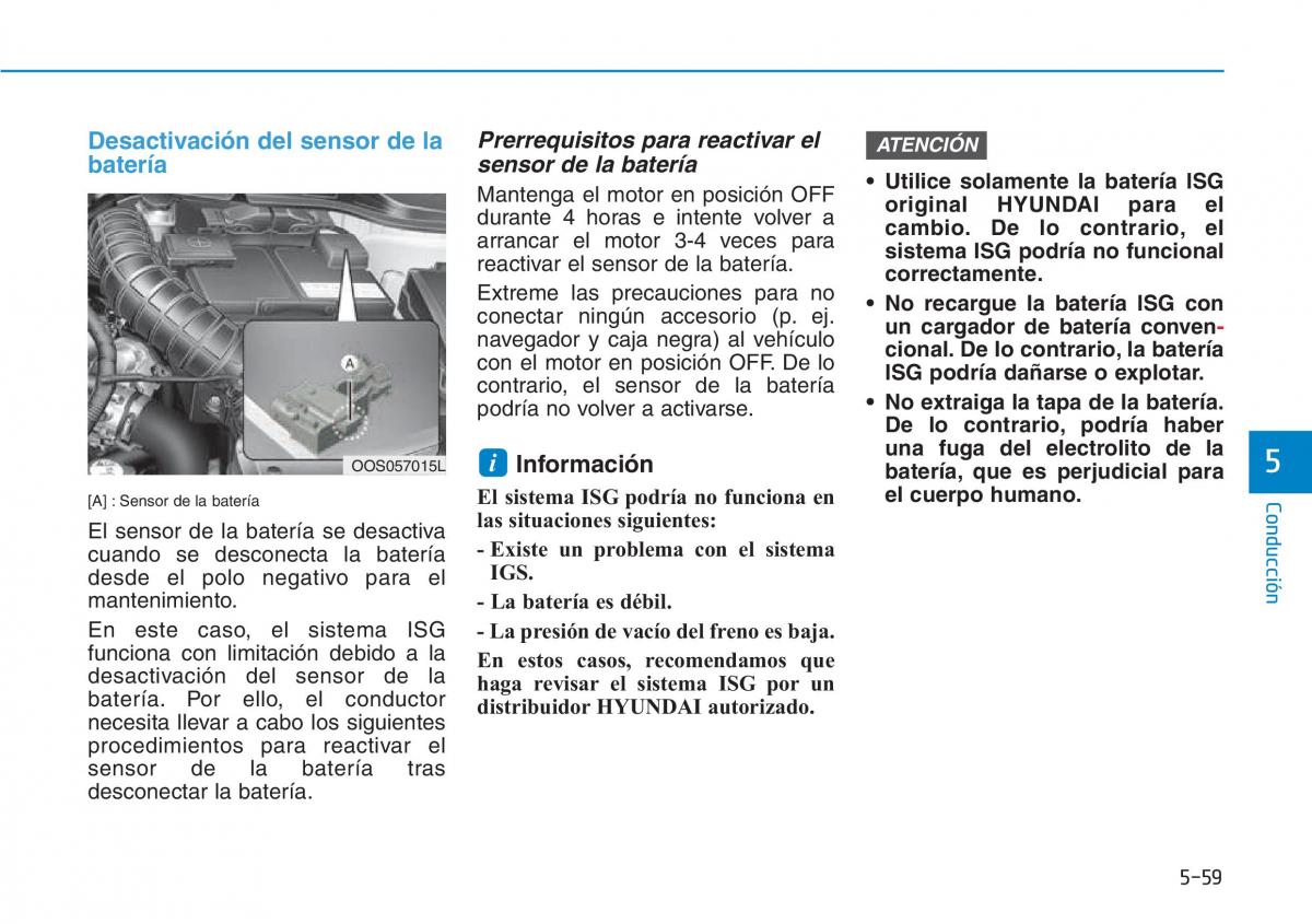 Hyundai Kona manual del propietario / page 355