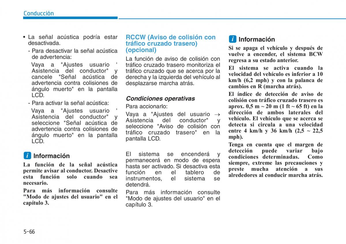 Hyundai Kona manual del propietario / page 362