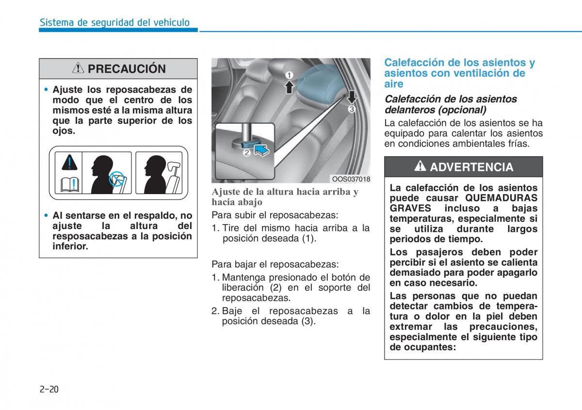 Hyundai Kona manual del propietario / page 38