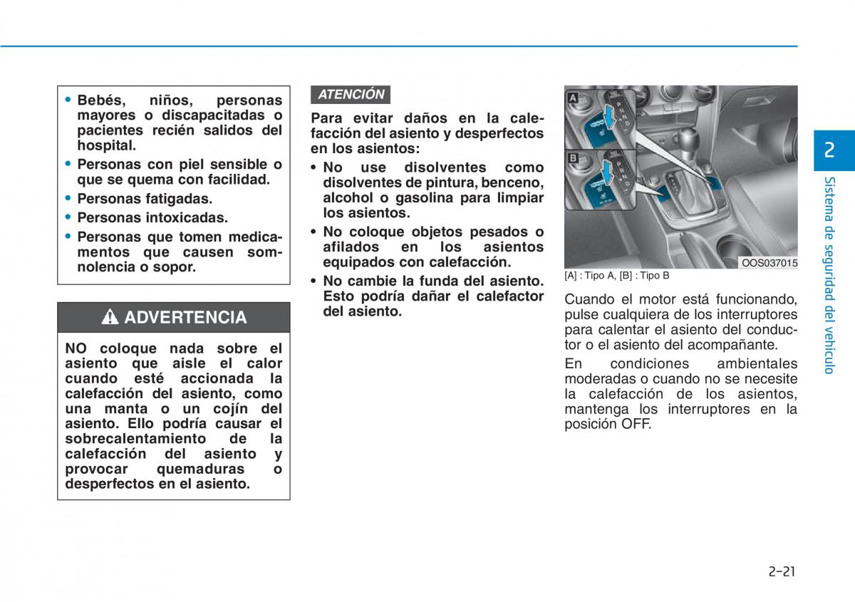 Hyundai Kona manual del propietario / page 39