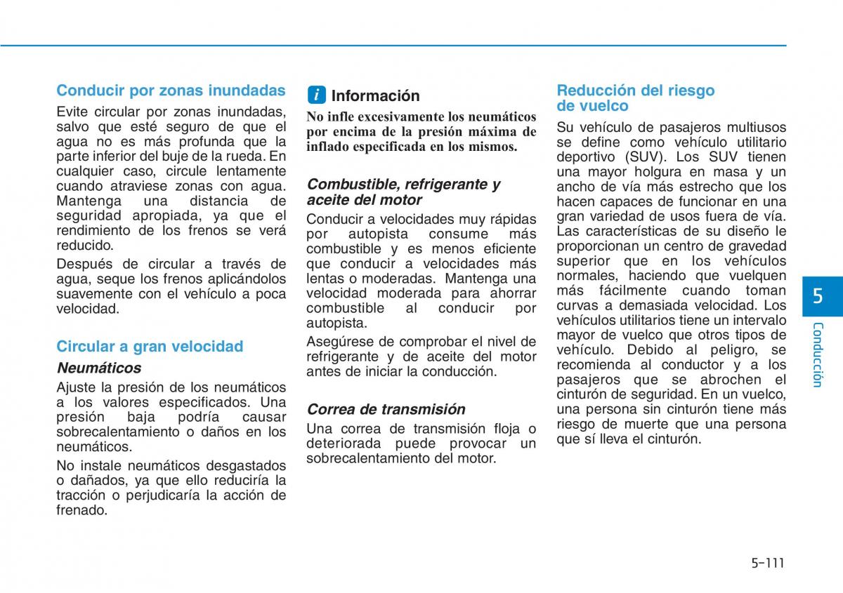 Hyundai Kona manual del propietario / page 407