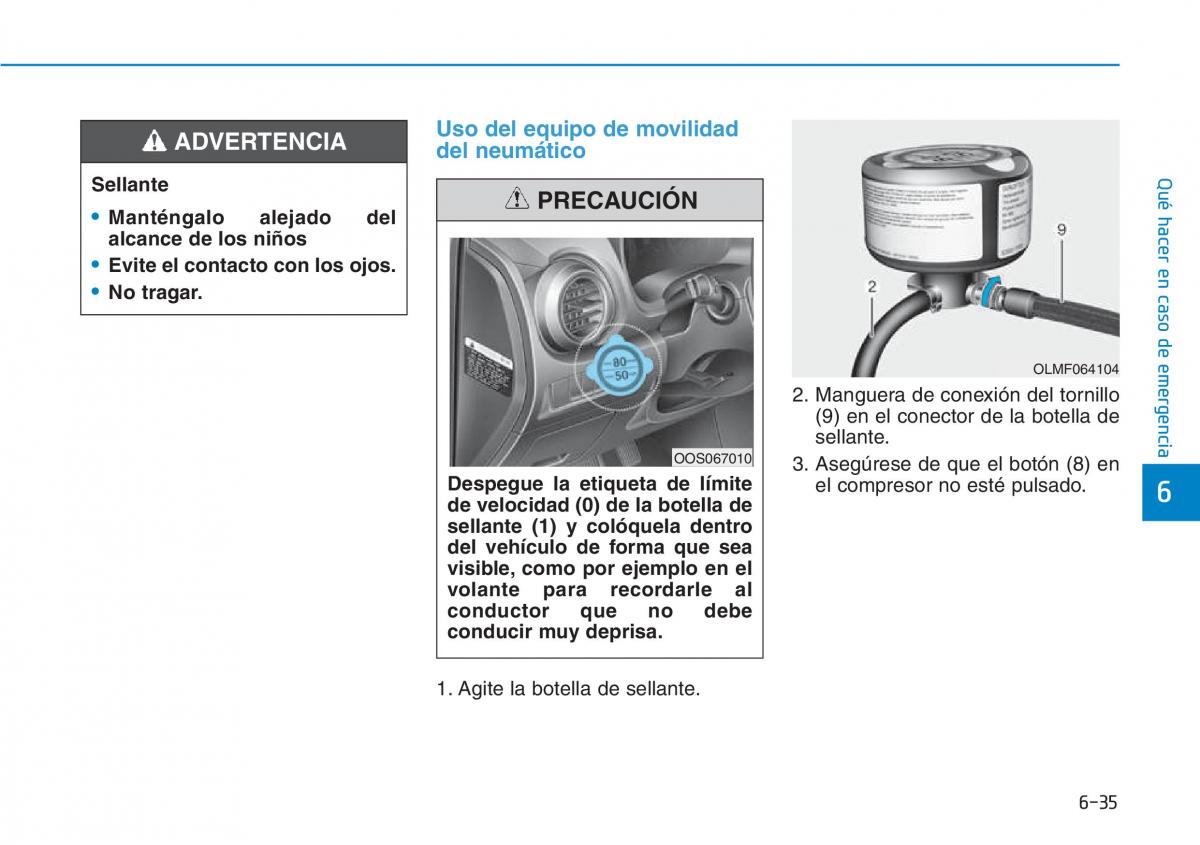 Hyundai Kona manual del propietario / page 459