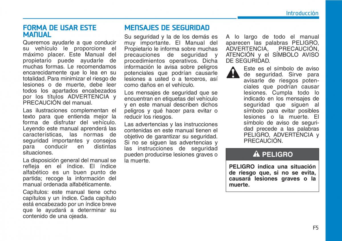 Hyundai Kona manual del propietario / page 5