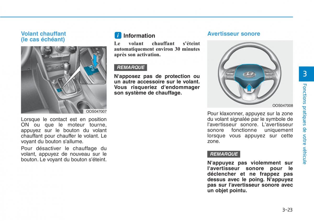 Hyundai Kona manuel du proprietaire / page 113