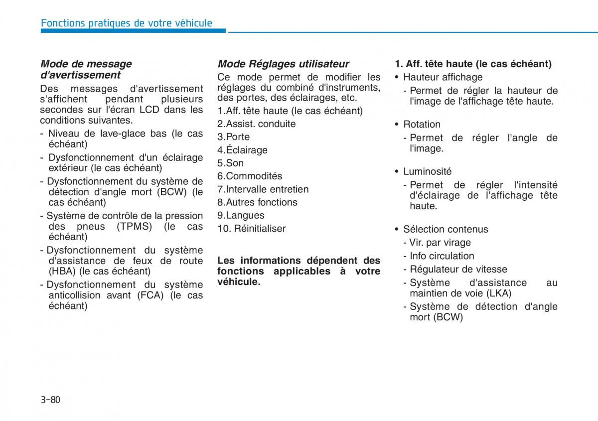 Hyundai Kona manuel du proprietaire / page 170