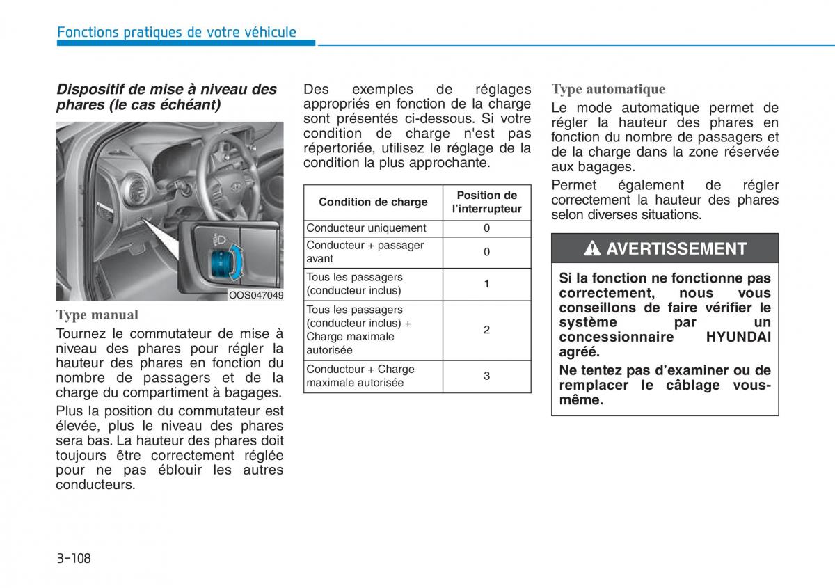 Hyundai Kona manuel du proprietaire / page 198