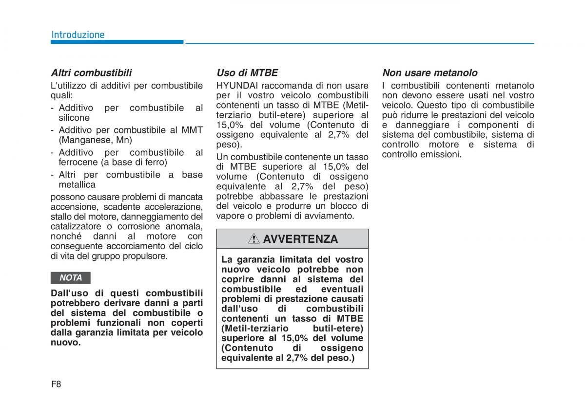 Hyundai Kona manuale del proprietario / page 8