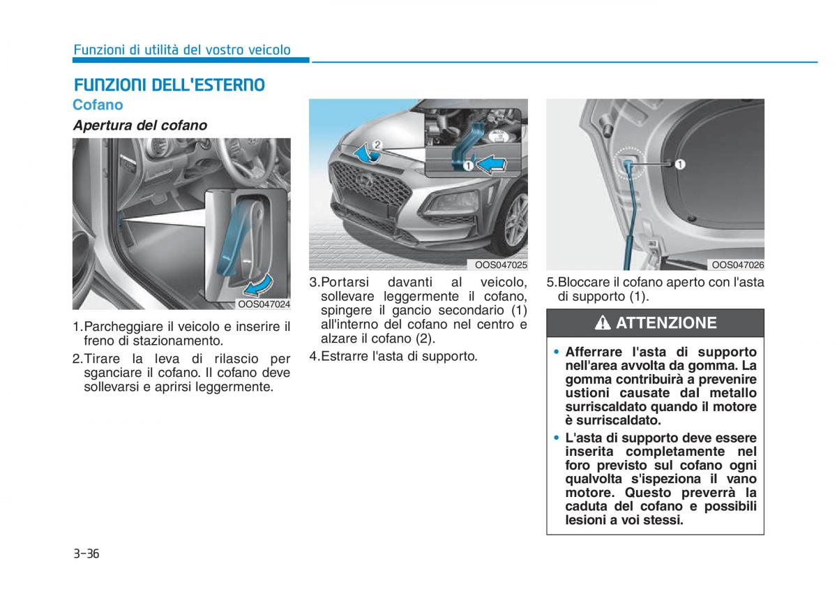 Hyundai Kona manuale del proprietario / page 118