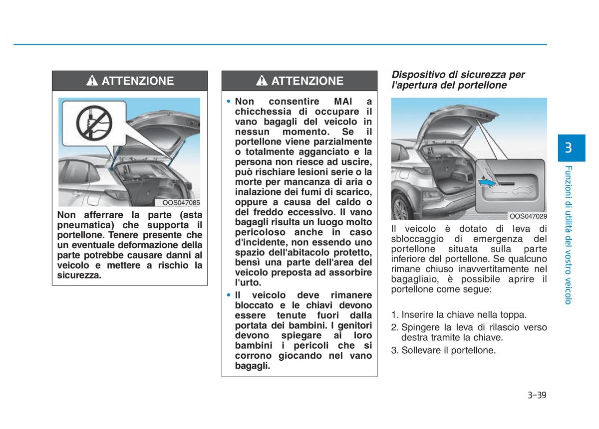 Hyundai Kona manuale del proprietario / page 121