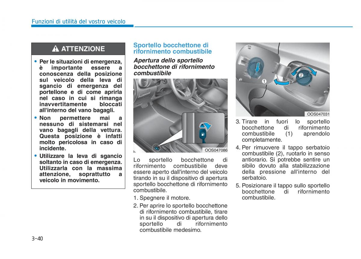 Hyundai Kona manuale del proprietario / page 122