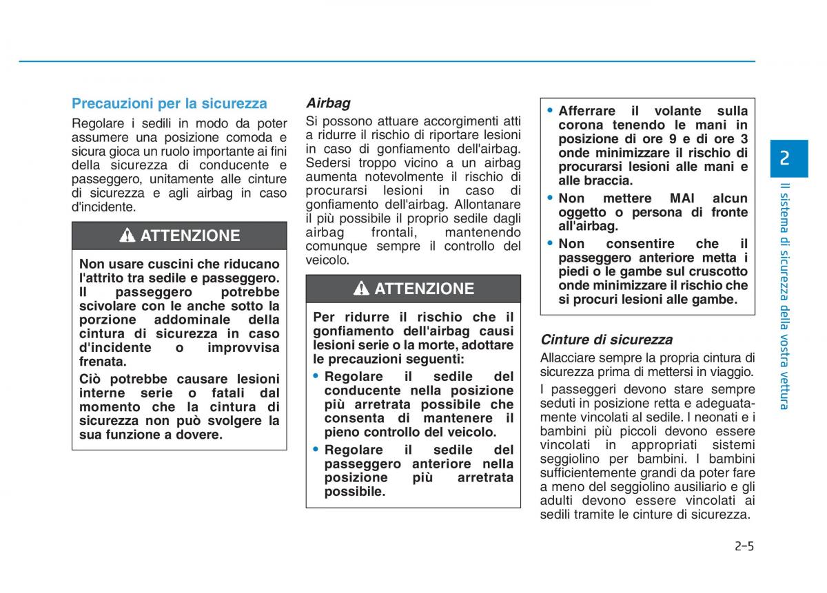 Hyundai Kona manuale del proprietario / page 22