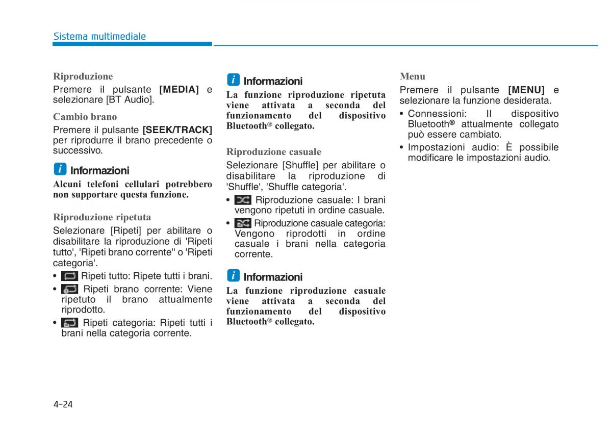 Hyundai Kona manuale del proprietario / page 262