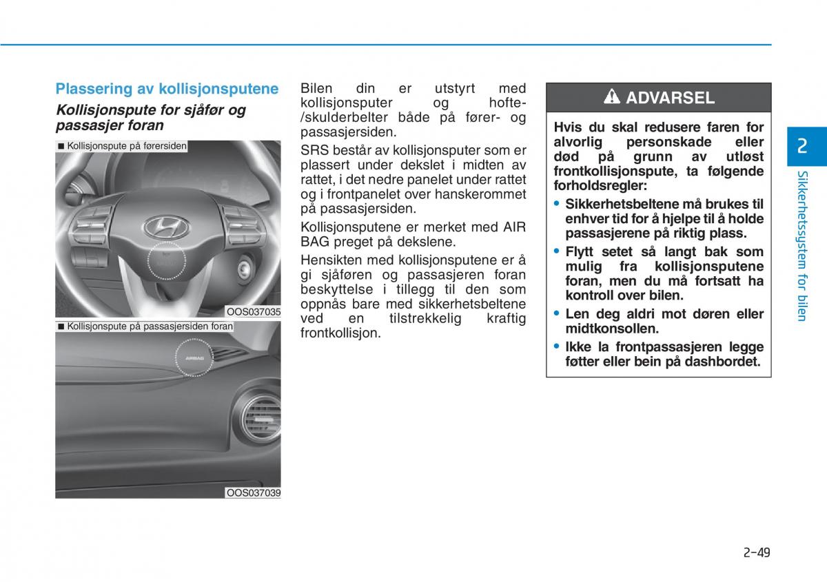 Hyundai Kona bruksanvisningen / page 65