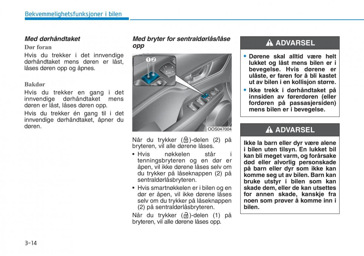 Hyundai Kona bruksanvisningen / page 96