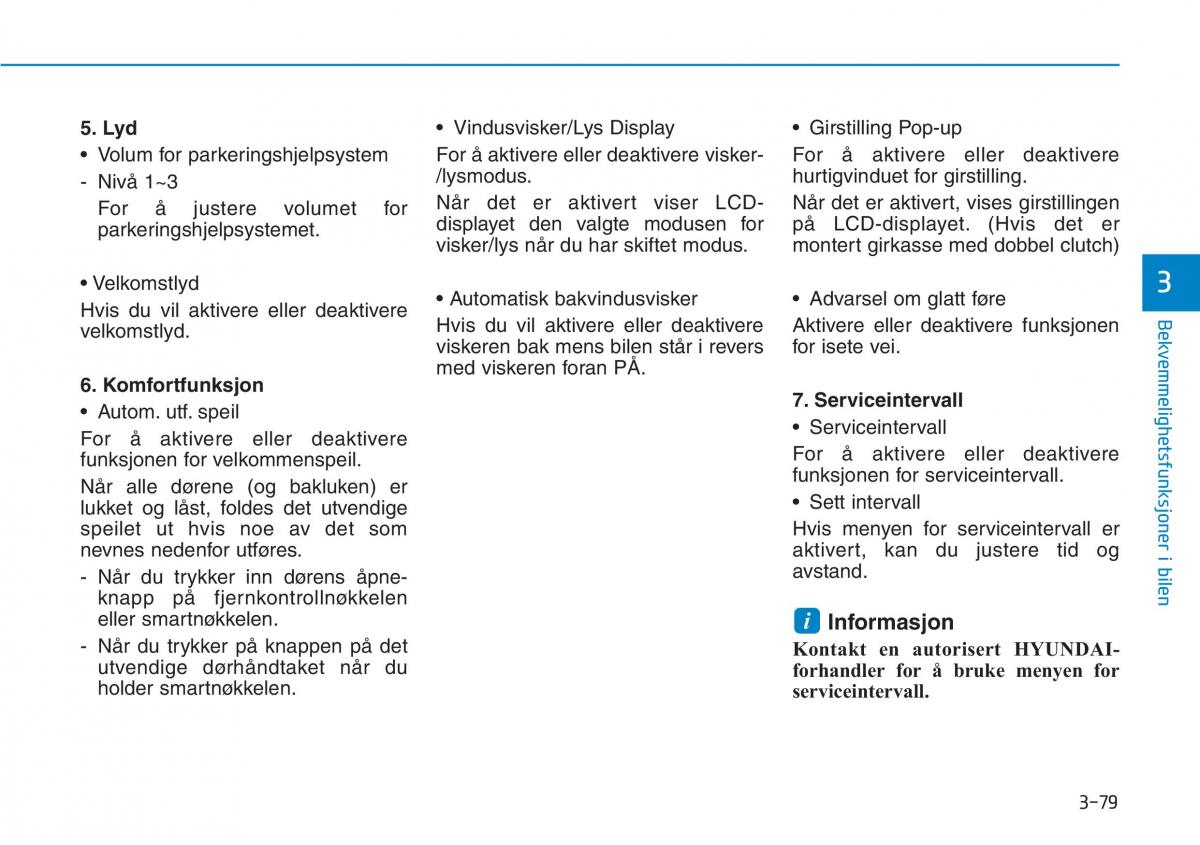 Hyundai Kona bruksanvisningen / page 161