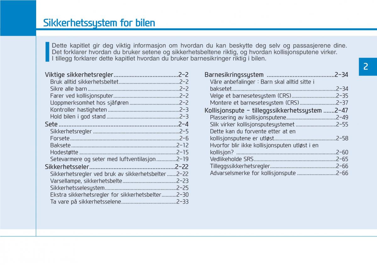 Hyundai Kona bruksanvisningen / page 17