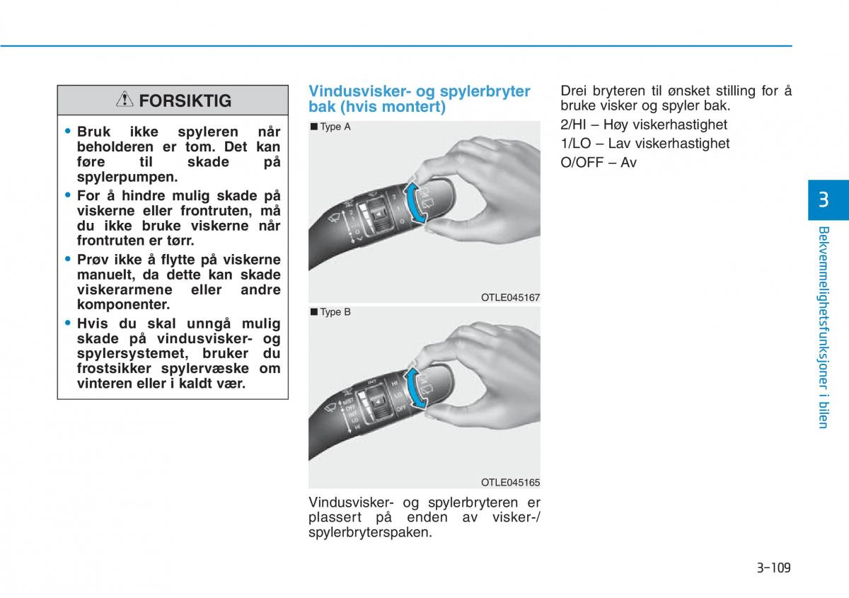 Hyundai Kona bruksanvisningen / page 191