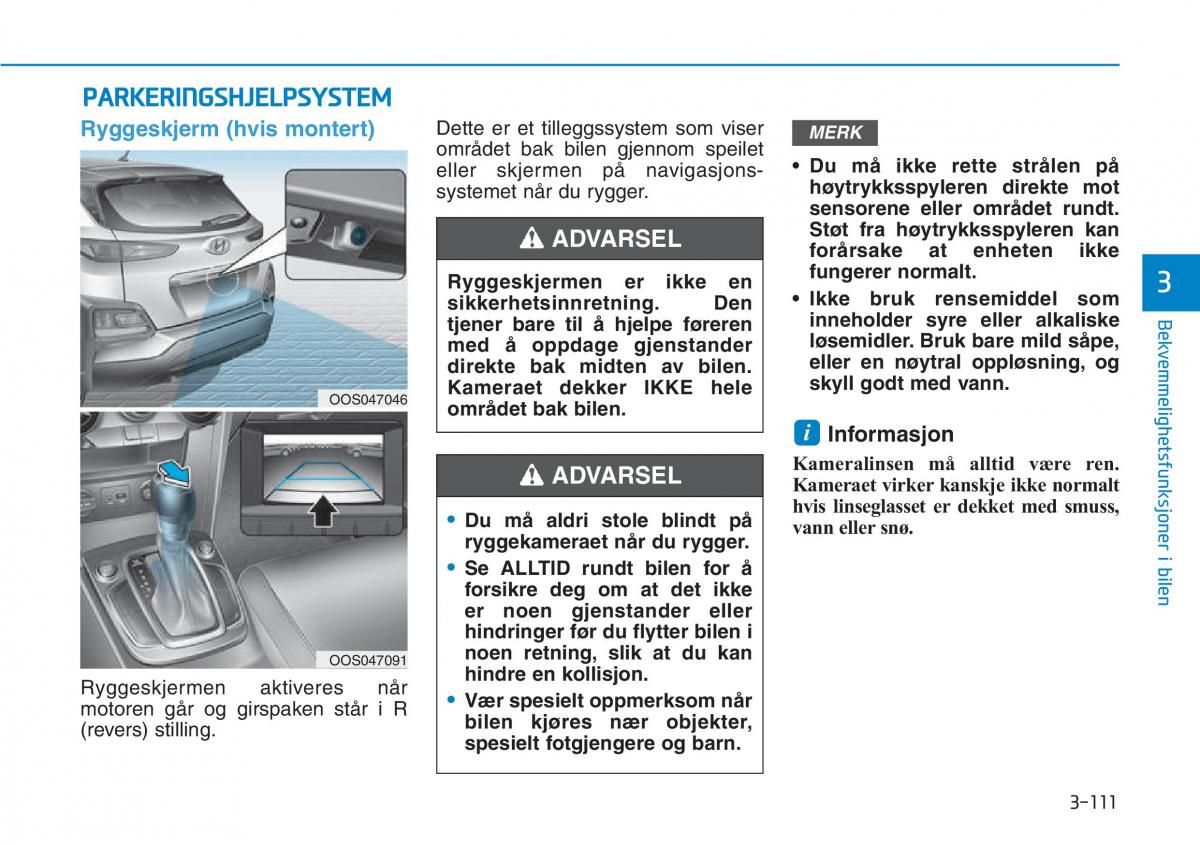 Hyundai Kona bruksanvisningen / page 193