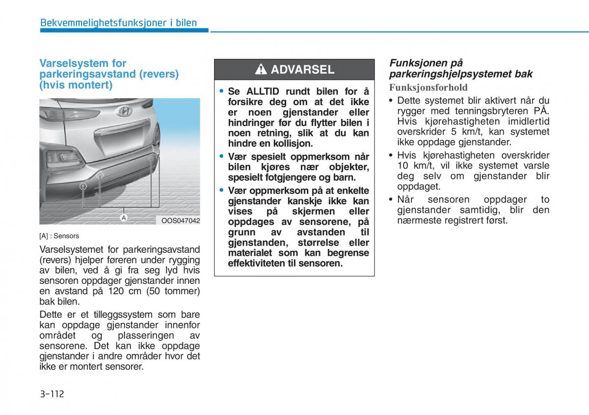 Hyundai Kona bruksanvisningen / page 194