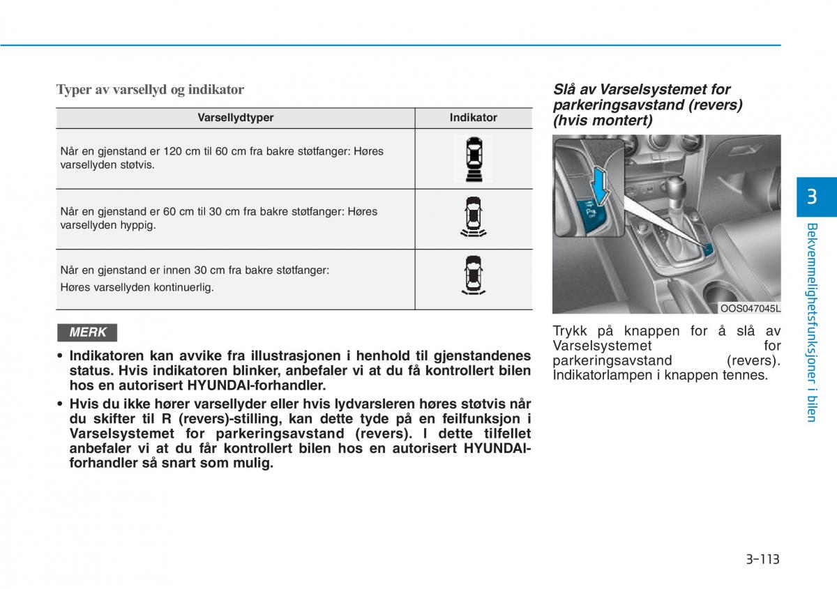 Hyundai Kona bruksanvisningen / page 195