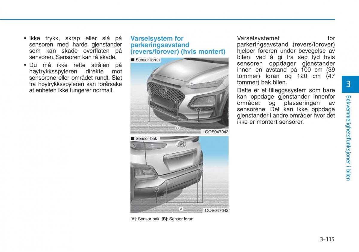 Hyundai Kona bruksanvisningen / page 197