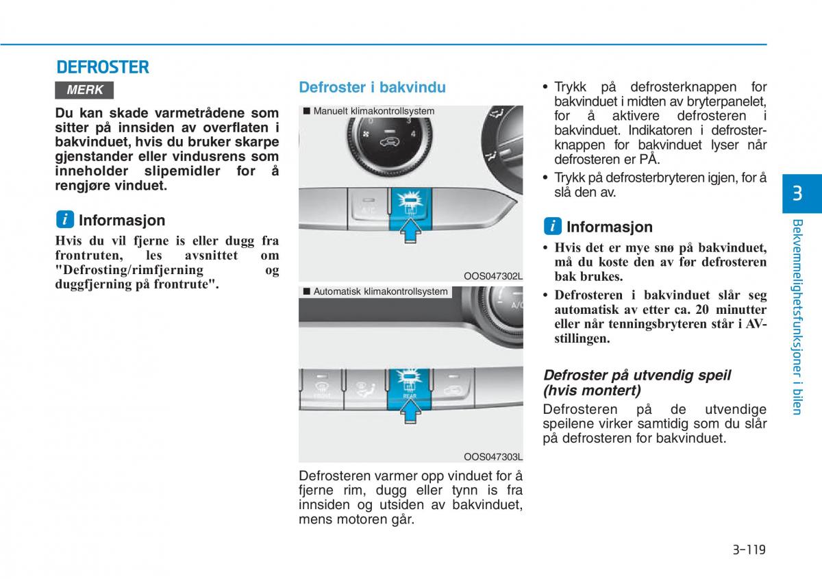 Hyundai Kona bruksanvisningen / page 201