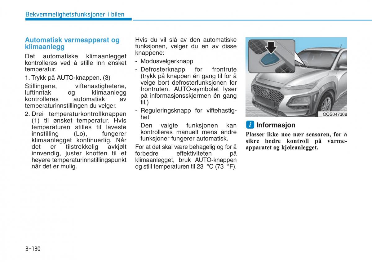 Hyundai Kona bruksanvisningen / page 212