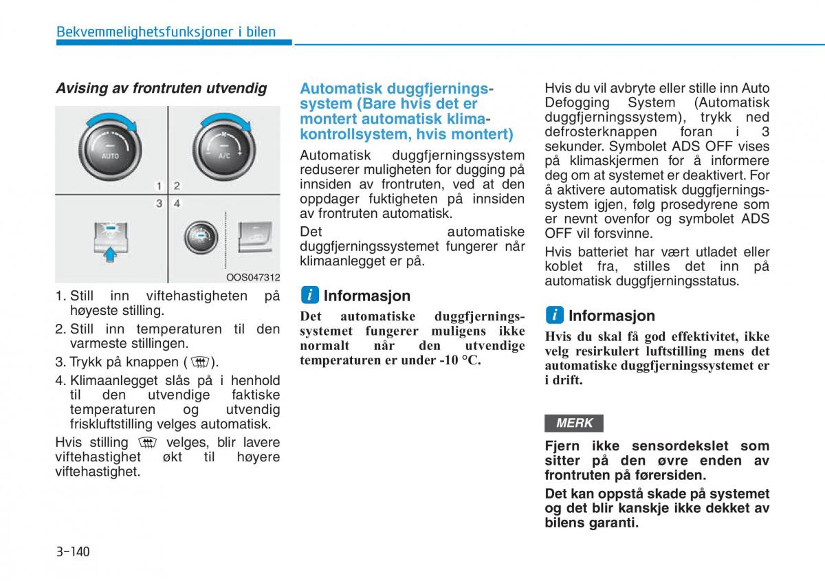 Hyundai Kona bruksanvisningen / page 222