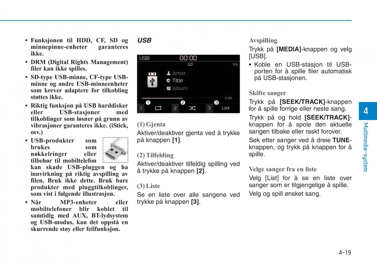 Hyundai Kona bruksanvisningen / page 255