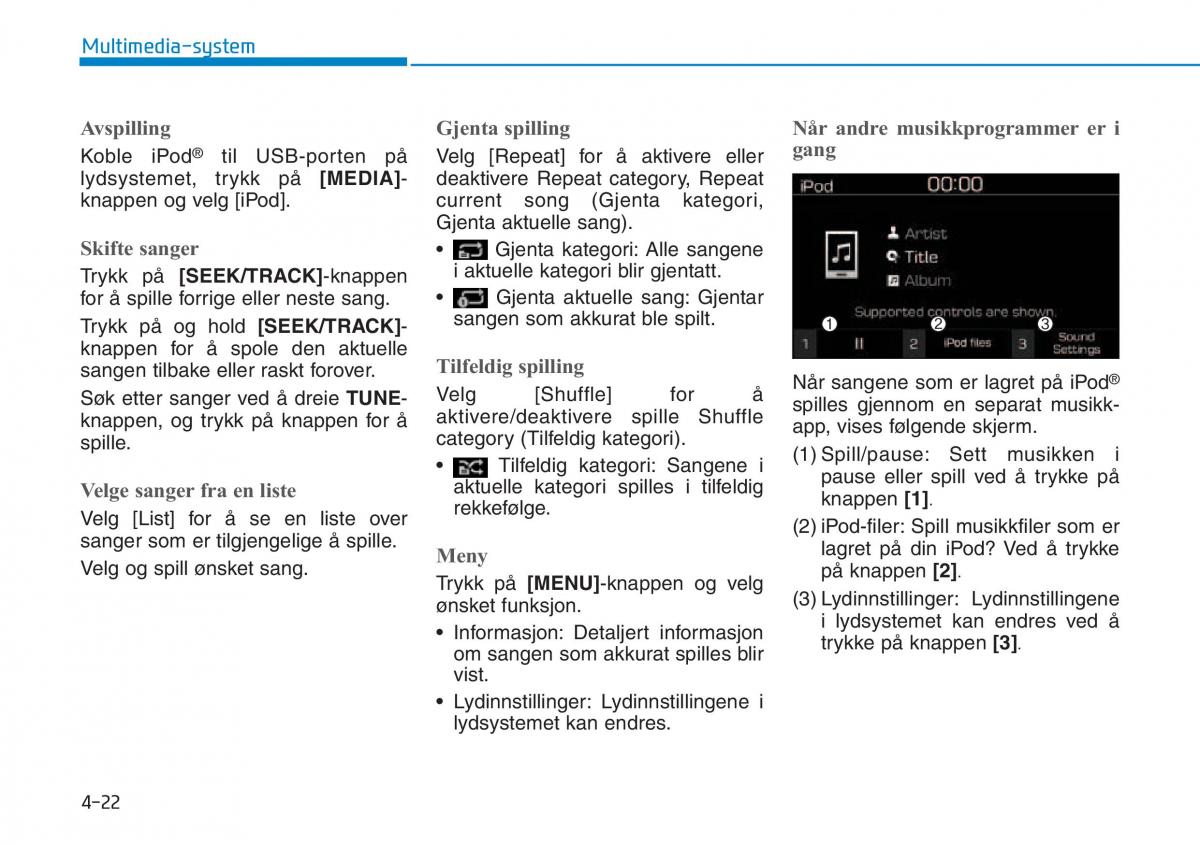 Hyundai Kona bruksanvisningen / page 258