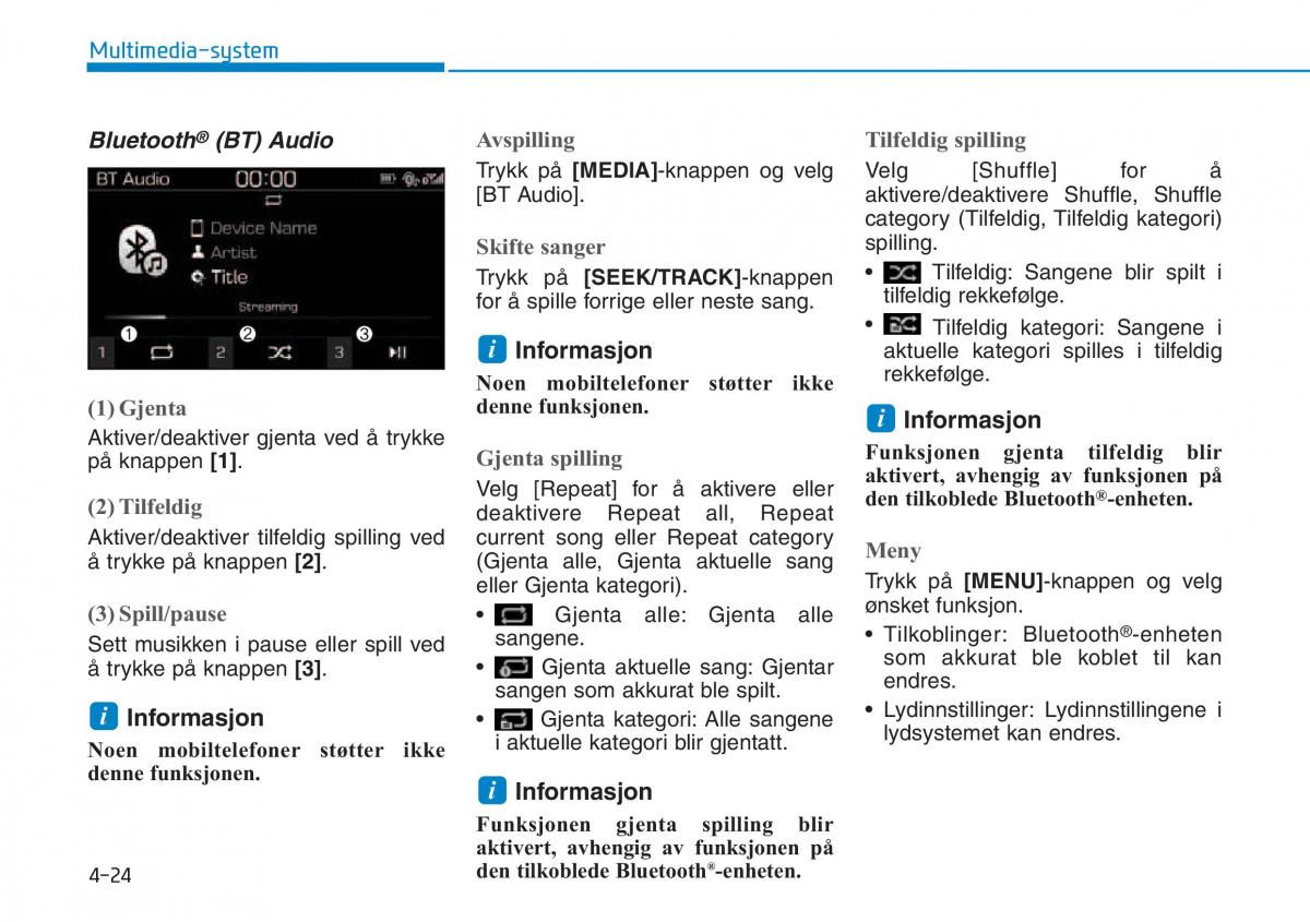 Hyundai Kona bruksanvisningen / page 260