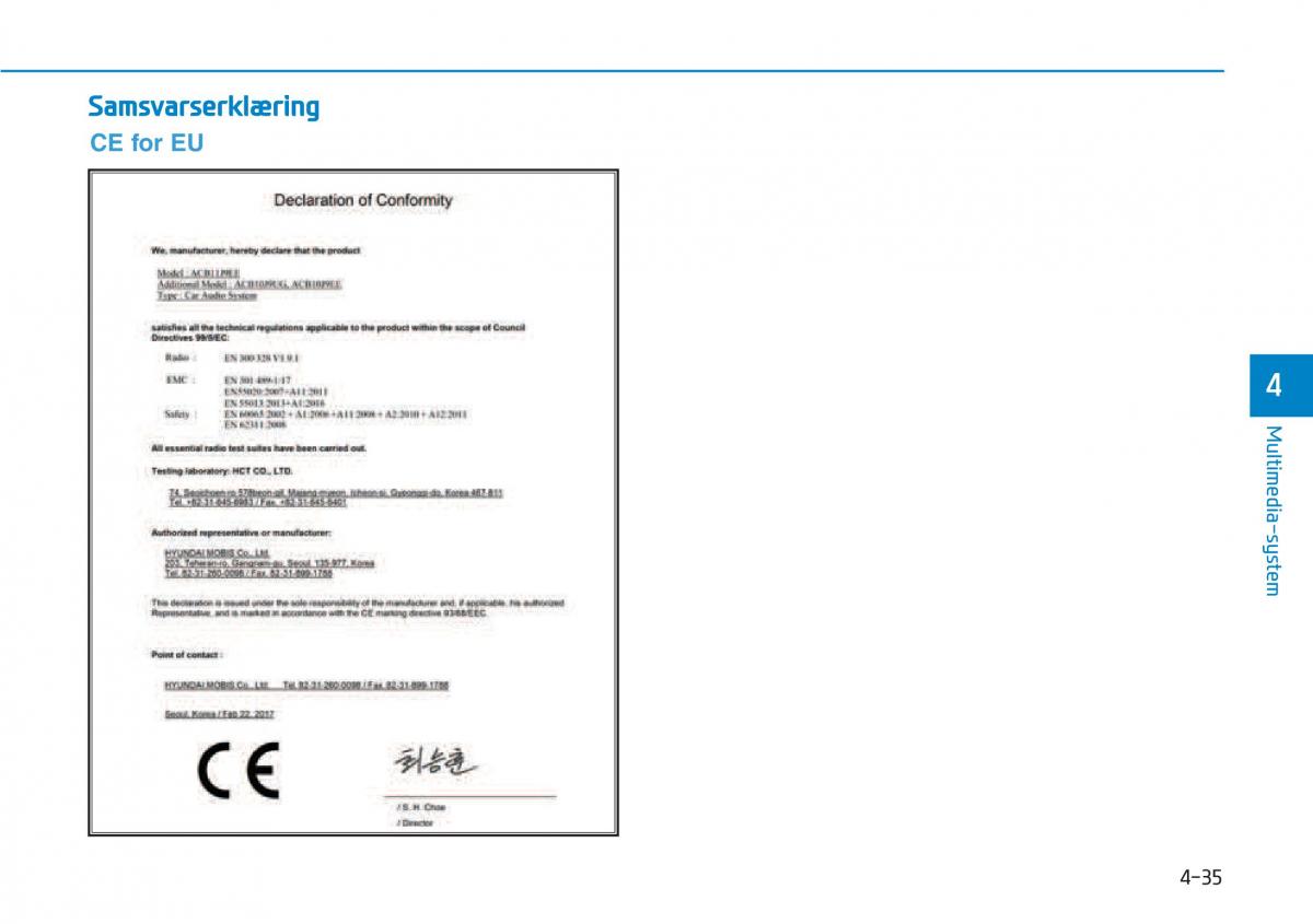 Hyundai Kona bruksanvisningen / page 271