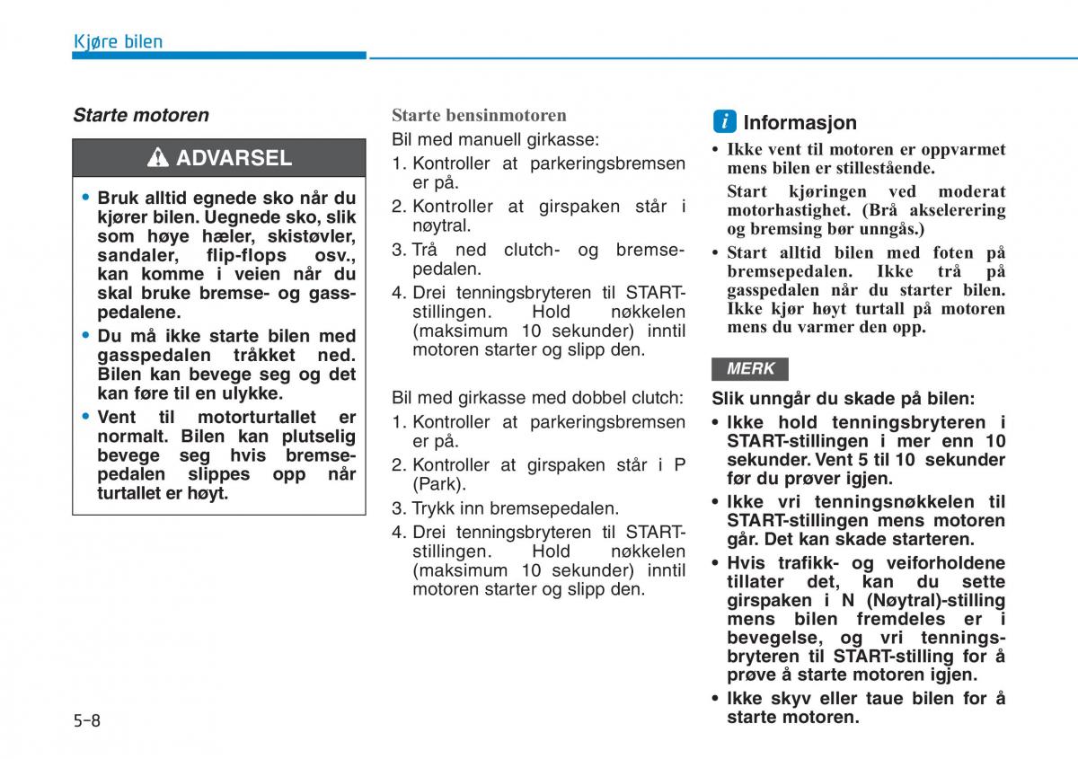 Hyundai Kona bruksanvisningen / page 279