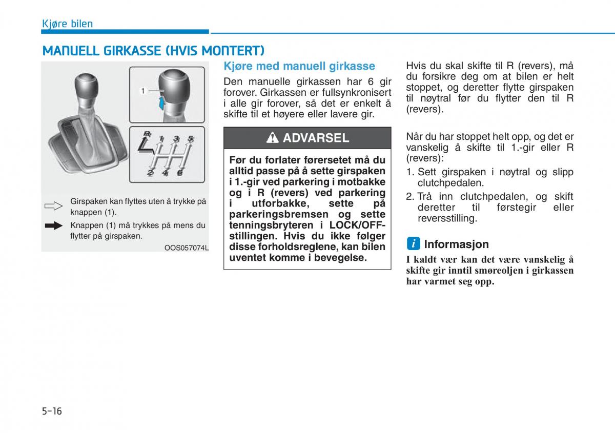 Hyundai Kona bruksanvisningen / page 287