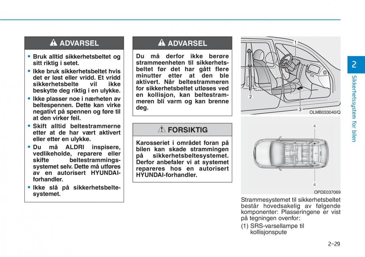 Hyundai Kona bruksanvisningen / page 45