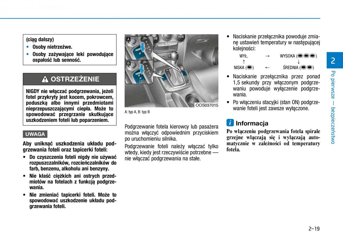 Hyundai Kona instrukcja obslugi / page 36