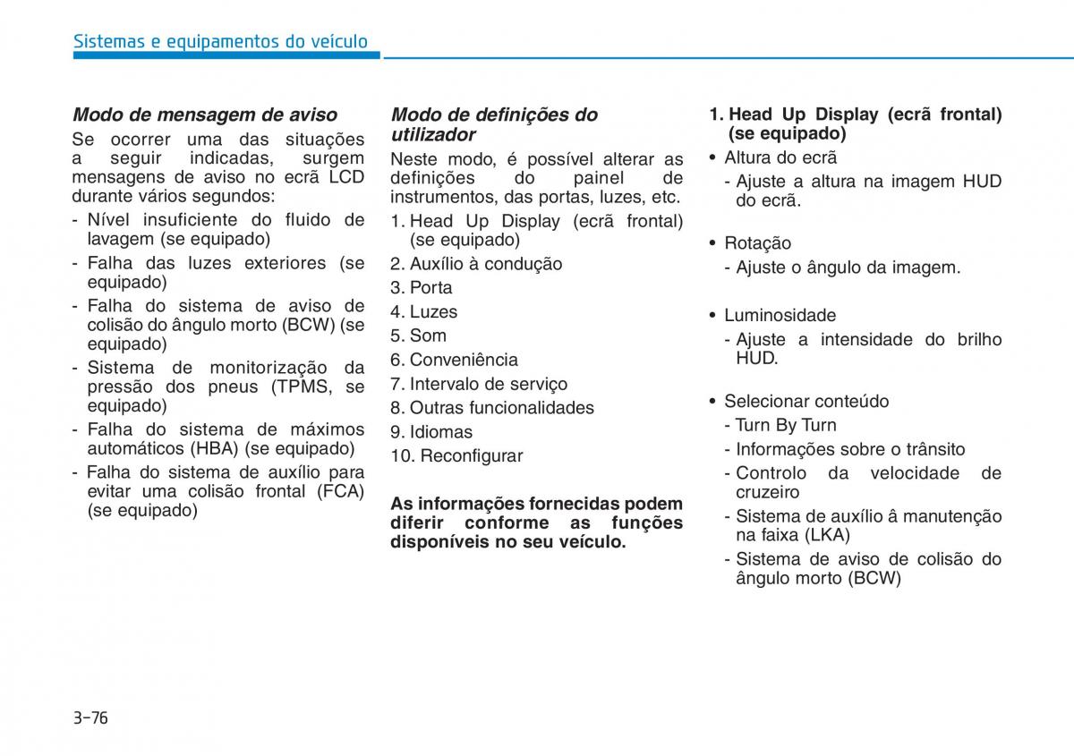 Hyundai Kona manual del propietario / page 161