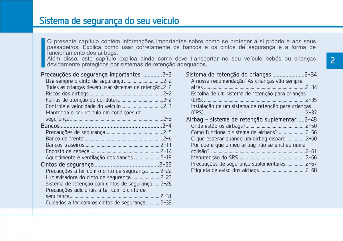 Hyundai Kona manual del propietario / page 18